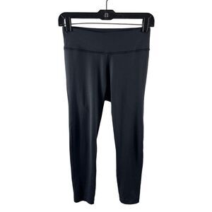 Outdoor Voices TechSweat Crop Flex Mid-Rise Leggings Size Small Black Athletic